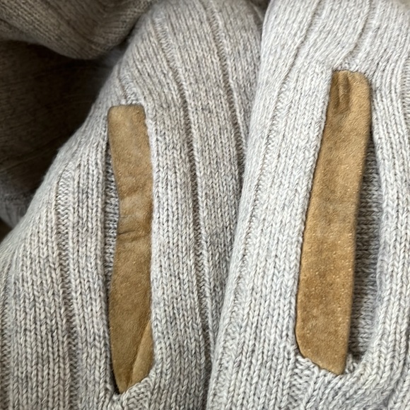 XL, Orvis Wool Blend, Knit, Zip, Elbow Pad Sweater - Picture 5 of 5